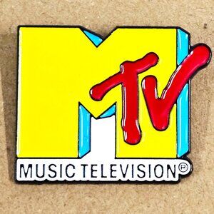 MTV Music Television Enamel Pin Retro Logo Lapel Badge 80s 90s Nostalgia Gift